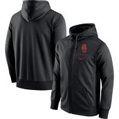 Men's Nike Black USC Trojans Logo Stack Performance Full-Zip Hoodie