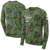 Men's Nike Camo Missouri Tigers Military Long Sleeve T-Shirt
