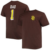 Men's Brown San Diego Padres Big & Tall Father's Day #1 Dad T-Shirt