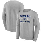 Men's Fanatics Branded Heather Charcoal Tampa Bay Lightning Fierce Competitor Pullover Sweatshirt
