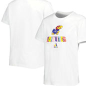 adidas Women's White Kansas Jayhawks Fresh Pride T-Shirt