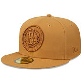New Era Men's Tan Brooklyn Nets Color Pack 59FIFTY Fitted Hat
