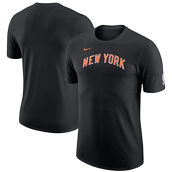 Men's Nike Black New York Knicks 2022/23 City Edition Essential Warmup T-Shirt