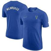 Men's Nike Royal Milwaukee Bucks 2022/23 City Edition Courtside Max90 Backer T-Shirt