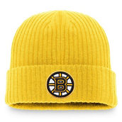 Fanatics Branded Men's Gold Boston Bruins Core Primary Logo Cuffed Knit Hat