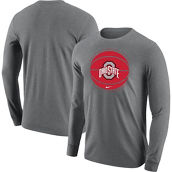 Nike Men's Gray Ohio State Buckeyes Basketball Long Sleeve T-Shirt