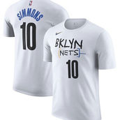Men's Nike Ben Simmons White Brooklyn Nets 2022/23 City Edition Name & Number T-Shirt