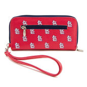 Eagles Wings Women's St. Louis Cardinals Zip-Around Wristlet Wallet
