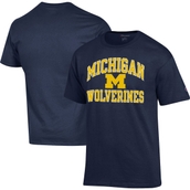 Champion Men's Navy Michigan Wolverines High Motor T-Shirt