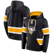 Men's Fanatics Branded Black Pittsburgh Penguins Powerplay Warrior Pullover Hoodie