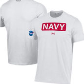 Under Armour Men's White Navy Midshipmen 2022 Special Games NASA T-Shirt