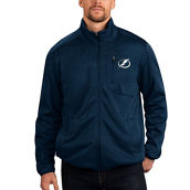 Men's G-III Sports by Carl Banks Navy Tampa Bay Lightning Closer Transitional Full-Zip Jacket