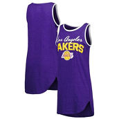 Women's Concepts Sport Purple Los Angeles Lakers Sleeveless Nightshirt