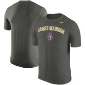 Nike Men's Charcoal James Madison Dukes Arch Over Logo Performance T-Shirt