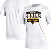 adidas Men's White Boston Bruins Reverse Retro 2.0 Fresh Playmaker T-Shirt
