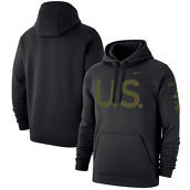 Men's Nike Black Army Black Knights 1st Armored Division Old Ironsides Rivalry Pullover U.S. Logo Two-Hit Pullover Fleece Hoodie