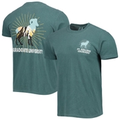 Image One Men's Green Colorado State Rams Mascot Scenery Comfort Color T-Shirt