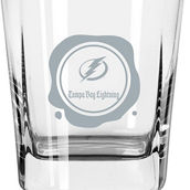 Logo Brands Tampa Bay Lightning 14oz. Frost Stamp Old Fashioned Glass