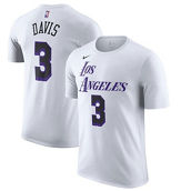 Men's Nike Anthony Davis White Los Angeles Lakers 2022/23 City Edition Name & Number T-Shirt