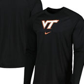 Men's Nike Black Virginia Tech Hokies Spotlight Raglan Performance Long Sleeve T-Shirt