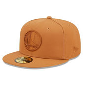 Men's New Era Tan Golden State Warriors Color Pack 59FIFTY Fitted Hat
