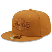 New Era Men's Tan Los Angeles Lakers Color Pack 59FIFTY Fitted Hat