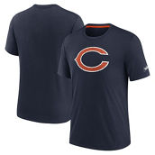 Men's Nike Navy Chicago Bears Rewind Playback Logo Tri-Blend T-Shirt