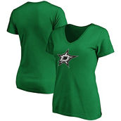 Fanatics Branded Women's Kelly Green Dallas Stars Primary Logo V-Neck T-Shirt