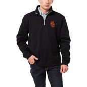 League Collegiate Wear Men's Black USC Trojans Stack Essential Fleece Quarter-Zip Sweatshirt