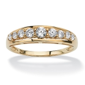 .93 TCW Round Cubic Zirconia Ring in Solid 10k Gold