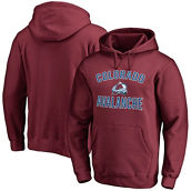 Men's Fanatics Branded Burgundy Colorado Avalanche Team Victory Arch Fitted Pullover Hoodie