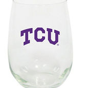 The Memory Company TCU Horned Frogs 15oz. Stemless Wine Glass