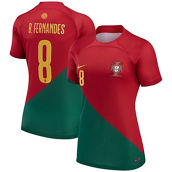 Nike Women's Bruno Fernandes Red Portugal National Team 2022/23 Home Breathe Stadium Replica Player Jersey