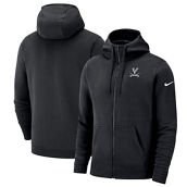 Nike Men's Black Virginia Cavaliers Dark Mode 2.0 Club Fleece Full-Zip Hoodie