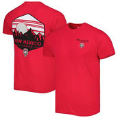 Image One Men's Cherry New Mexico Lobos Landscape Shield T-Shirt