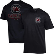 Champion Men's Black South Carolina Gamecocks Team Stack 2-Hit T-Shirt