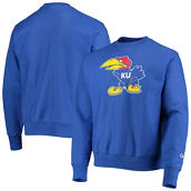 Champion Men's Royal Kansas Jayhawks Vault Logo Reverse Weave Pullover Sweatshirt