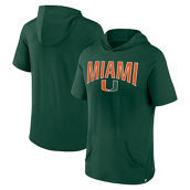 Fanatics Branded Men's Green Miami Hurricanes Outline Lower Arch Hoodie T-Shirt