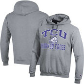 Champion Men's Heather Gray TCU Horned Frogs High Motor Pullover Hoodie
