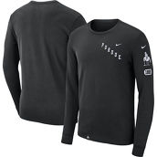 Nike Men's Black Purdue Boilermakers Repeat Logo 2-Hit Long Sleeve T-Shirt
