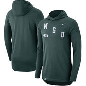 Nike Men's Green Michigan State Spartans Team Performance Long Sleeve Hoodie T-Shirt