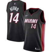 Nike Youth Tyler Herro Black Miami Heat 2021/22 Swingman Jersey - Icon Edition
