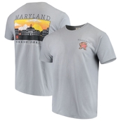 Image One Men's Gray Maryland Terrapins Team Comfort Colors Campus Scenery T-Shirt