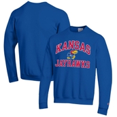Champion Men's Royal Kansas Jayhawks High Motor Pullover Sweatshirt