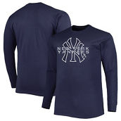 Profile Men's Navy New York Yankees Big & Tall Long Sleeve T-Shirt