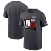 Nike Men's Anthracite Kansas City Chiefs Super Bowl LVII Local Phrase T-Shirt