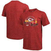 Majestic Threads Men's Threads Red Kansas City Chiefs Super Bowl LVII Tri-Blend Desert T-Shirt
