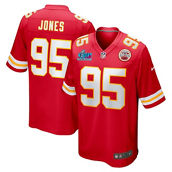 Nike Men's Chris Jones Red Kansas City Chiefs Super Bowl LVII Patch Game Jersey