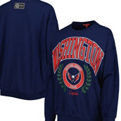 Mitchell & Ness Women's Navy Washington Capitals Logo 2.0 Pullover Sweatshirt
