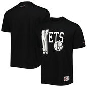 Tommy Jeans Men's Black Brooklyn Nets Mel Varsity T-Shirt
